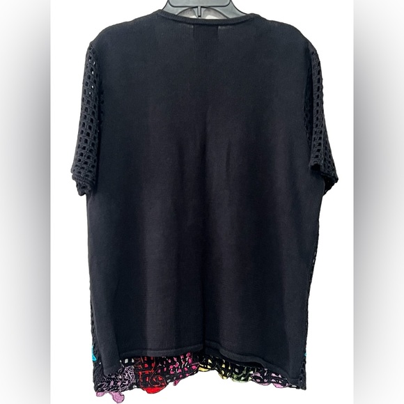 Rare Vintage Designers Original Studio Under The Sea Knit Sweater Cardigan Sz M - Picture 2 of 7